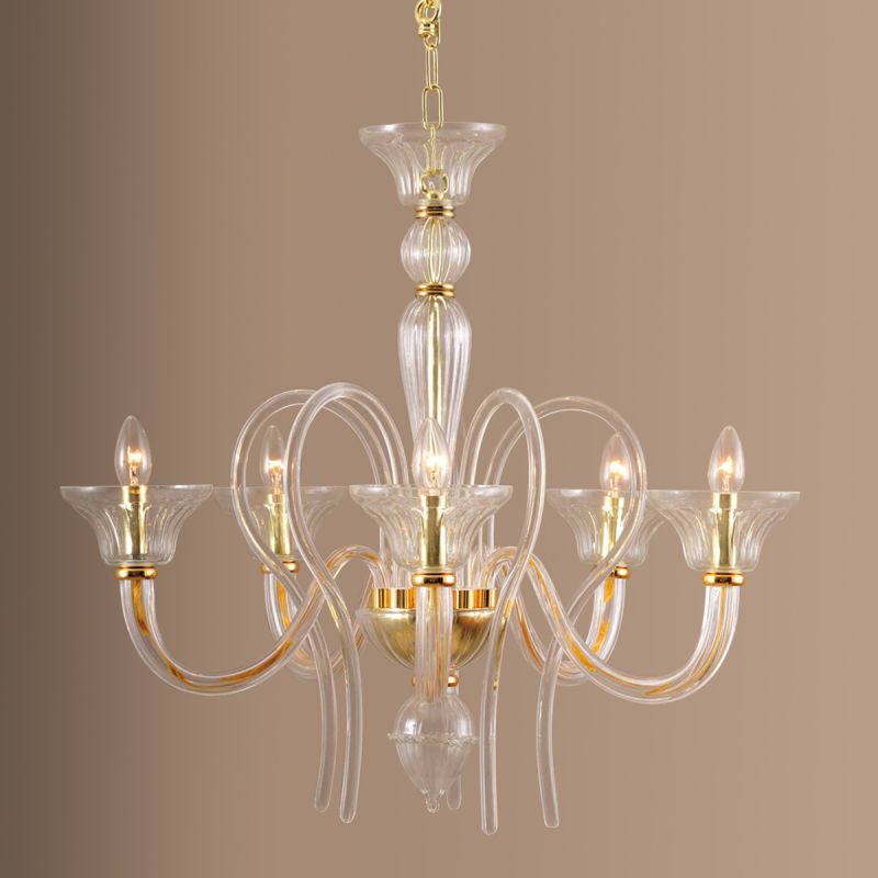 Elegant Murano Glass Chandelier for Retail Spaces