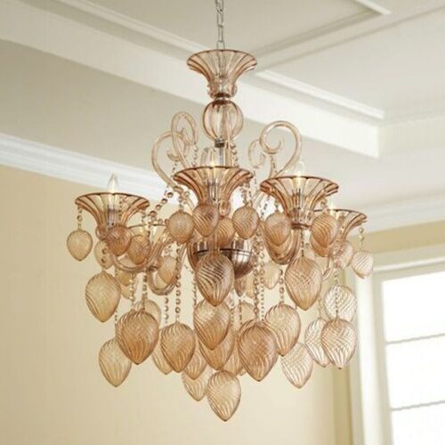 Elegant Glass Chandelier for Hotel Dining Rooms