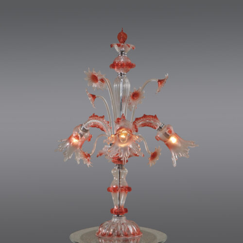 Beautiful Pink Glass Flower Table Lamps for Elegant Decor