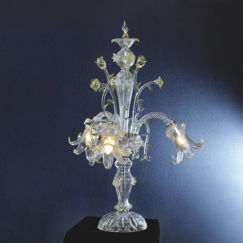 Elegant Glass Art Table Lamps Perfect for Weddings