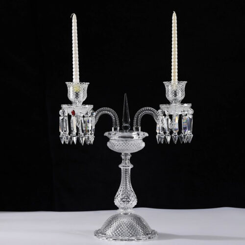 2 Arms Crystal Candelabra - Image 2