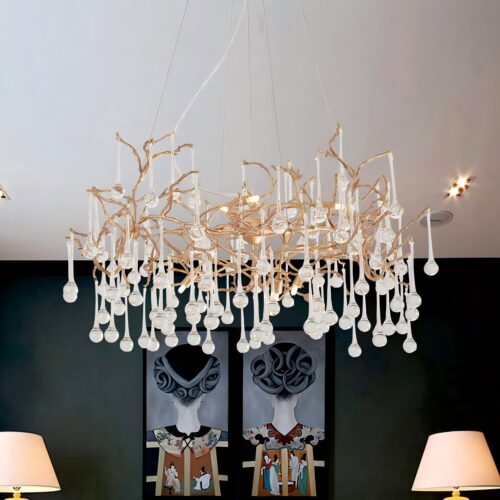 Luxury Waterdrop Branch Chandelier - Image 6