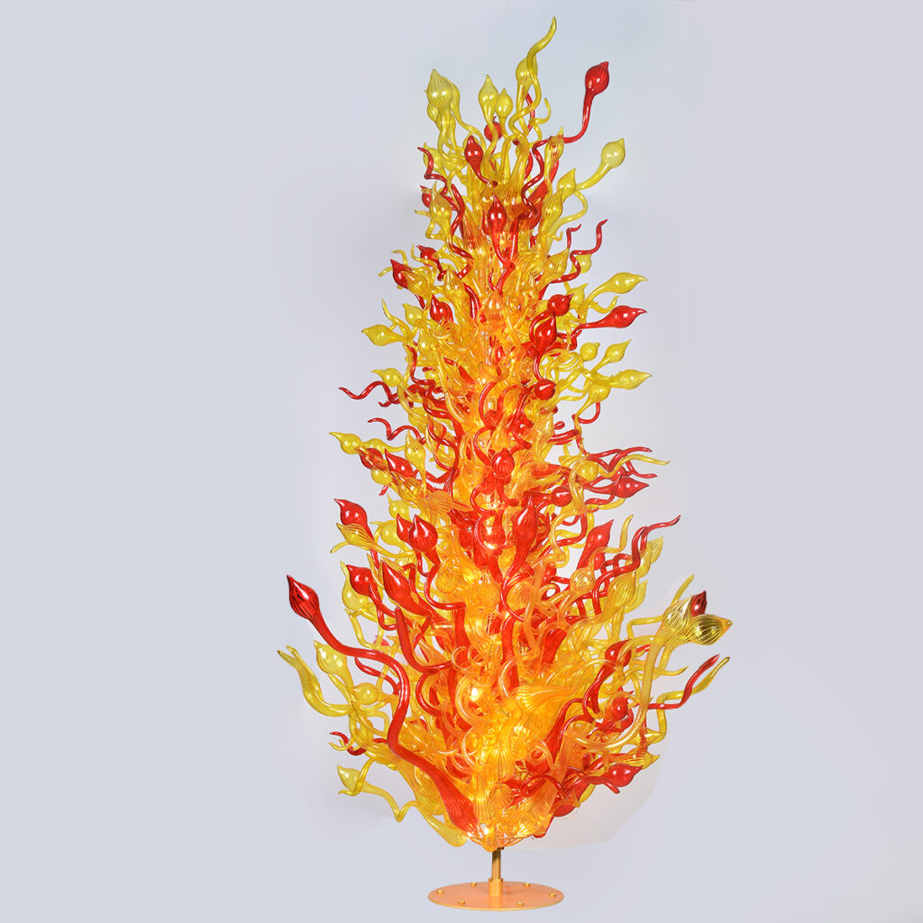 Chihuly-Inspired Standing Floor Lamp – Artistic Glass Lighting for Modern Spaces