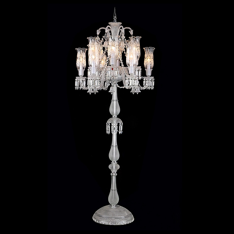 Luxury Crystal Standing Floor Lamp – Elegant Lighting for Modern & Classic Interiors