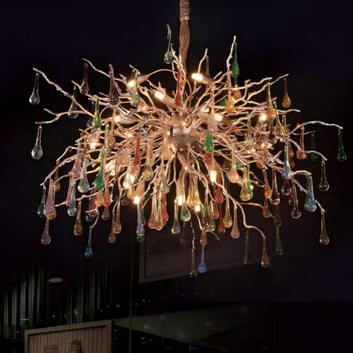 Luxury Modern Aluminum Branch Chandelier