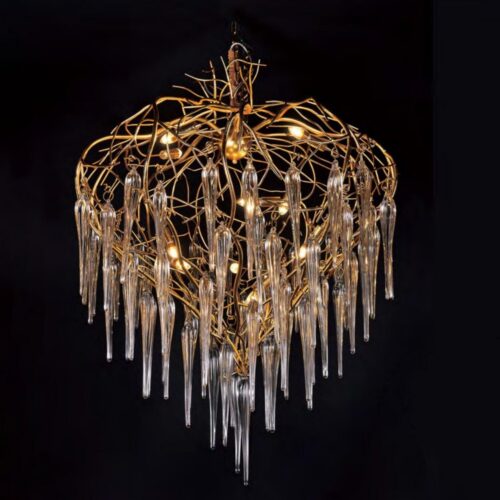 Luxury Modern Aluminum Branch Chandelier