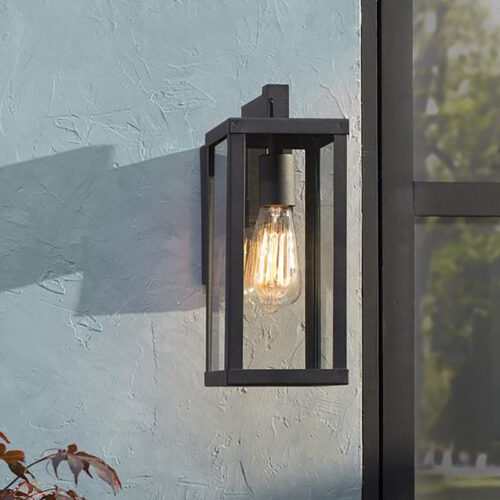 Sleek Stainless Steel Wall Lantern