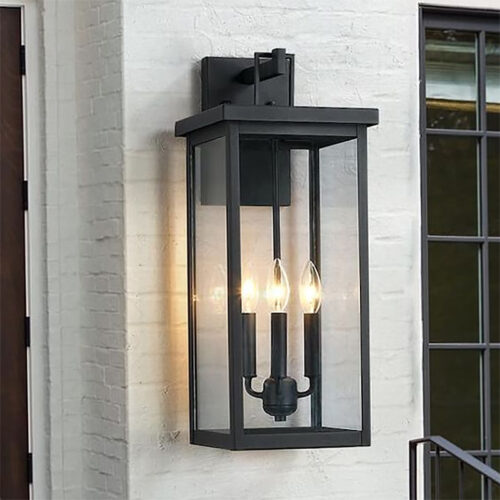 Wrought Iron Outdoor Wall Lamp LED